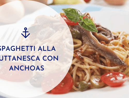Spaghetti alla puttanesca con anchoas