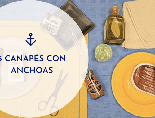 5 canapés con anchoas