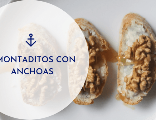 3 montaditos con anchoas