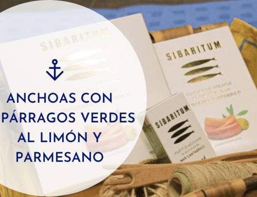 Anchoas con espárragos verdes al limón y parmesano